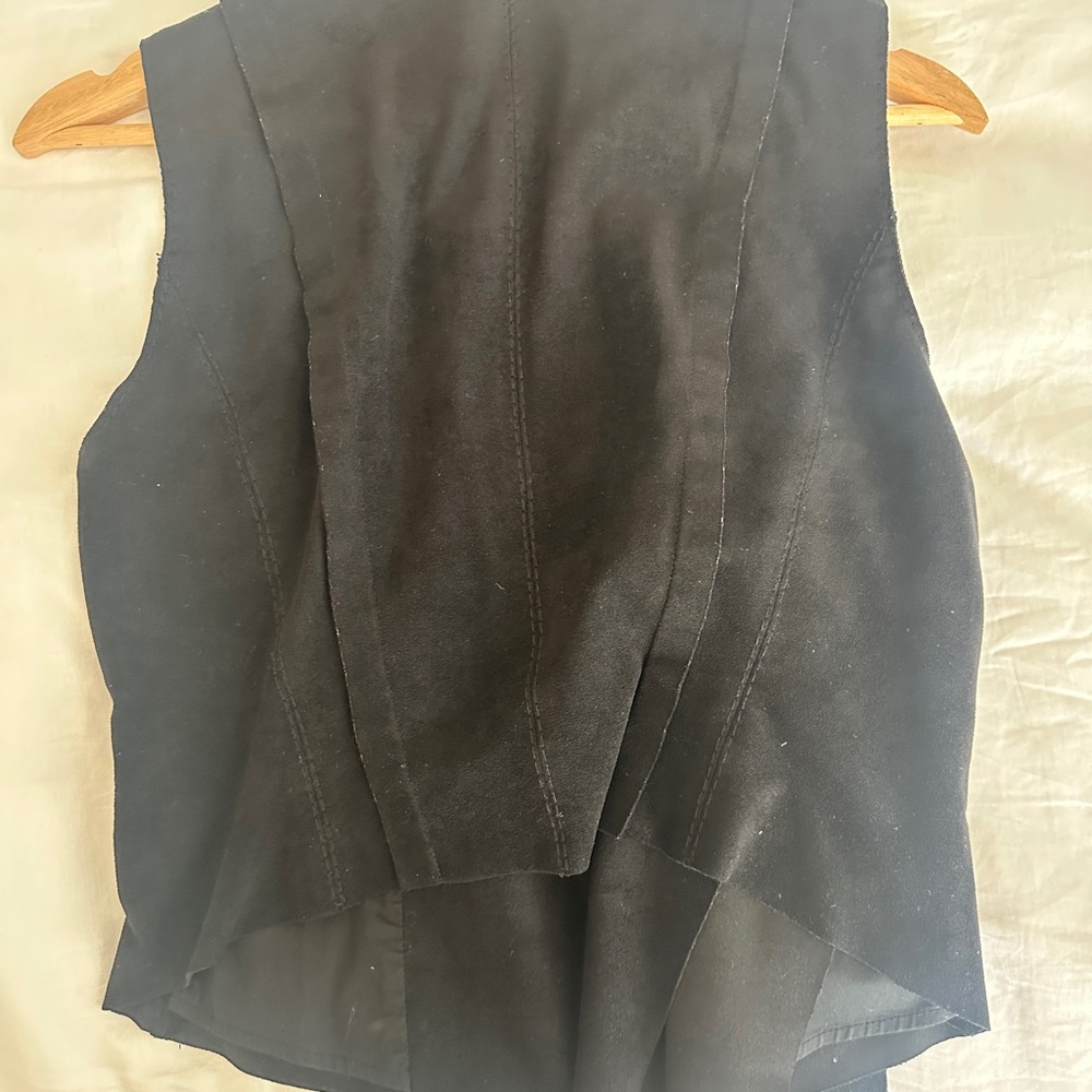 Bcbgmaxazria zipper suede vest Size Small - Picture 2 of 5
